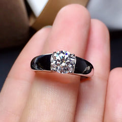 American Zirconion Alloy Ring (Silver Plated)