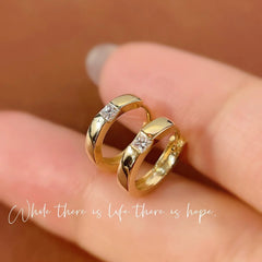 American Zirconion Alloy Ring (Golden Plated)