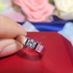 American Zirconion Alloy Ring (Silver Plated)